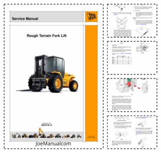 JCB 926 930 940 Rough Terrain Forklift Service Manual 9803/5100-16