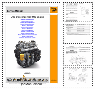 JCB Dieselmax Tier i SE Engine Service Manual 9806/3030-01