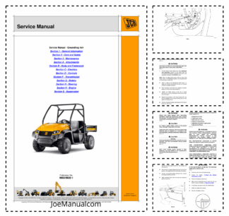 JCB Groundhog 4x4 Utility Vehicle Service Manual 9803/9820-1