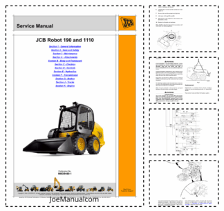 JCB Robot 190 1110 Skidsteer Loader Service Manual 9803/9460