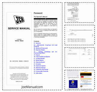 JCB TM180 TM220 Loader Service Manual 9813/3150