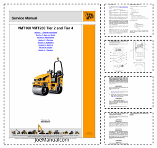 JCB VMT 160-90 260-100 260-120  Tier II Tier IV Roller Service Manual 9803/9530