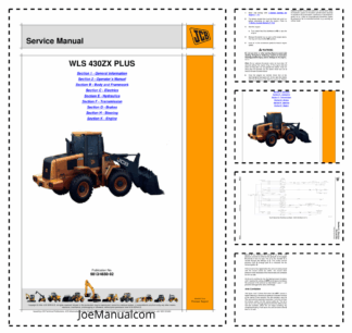 JCB WLS 430ZS Plus Wheeled Loader Shovel Service Manual 9813/4650
