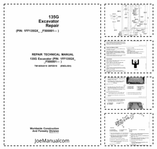 John Deere 135G Excavator Repair Manual TM14054X19