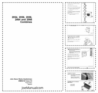 John Deere 2054 2056 2058 2064 2066 Combine Operators Owners Manual OMZ92125