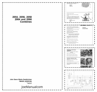 John Deere 2054 2056 2058 2064 2066 Combines Technical Manual TM4505 Part 1