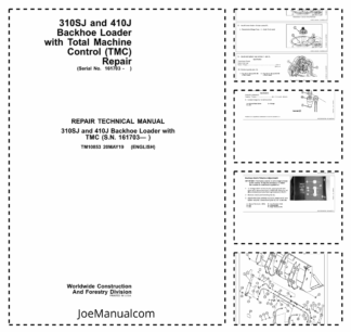 John Deere 310SJ 410J Backhoe Loader Repair Manual TM10853