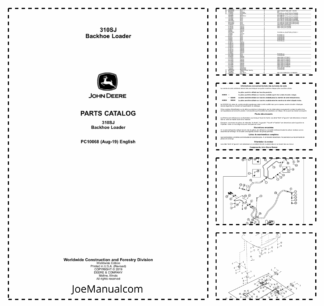 John Deere 310SJ Backhoe Loader Parts Catalog PC10068