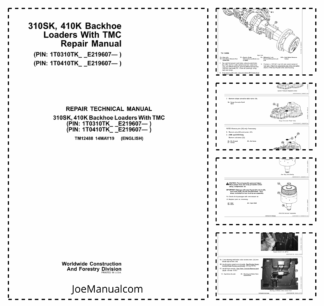 John Deere 310SK 410K TMC Backhoe Loader Repair Manual TM12488