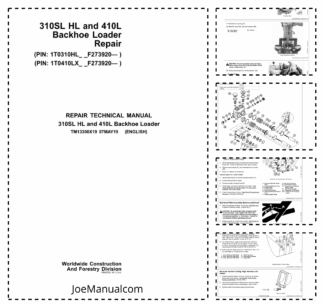 John Deere 310SL HL 410L Backhoe Loader Repair Manual TM13300X19