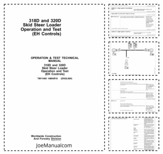 John Deere 318D 320D Skid Steer Loader Operation and Test Manual TM11406