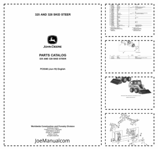 John Deere 325 328 Skid Steer Loader Parts Catalog PC9348