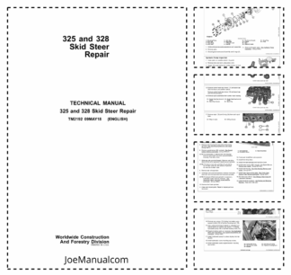John Deere 325 328 Skid Steer Loader Repair Manual TM2192