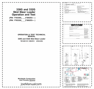 John Deere 330G 332G Skid Steer Loader Operation and Test Manual TM14061X19