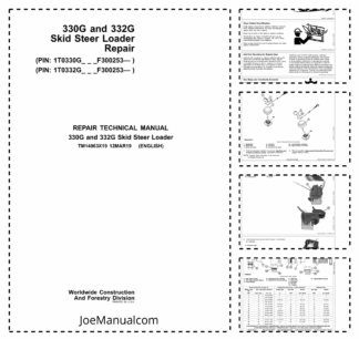 John Deere 330G 332G Skid Steer Loader Repair Manual TM14063X19
