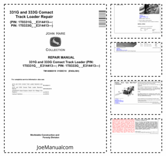 John Deere 331G 333G Compact Track Loader Repair Manual TM14068X19