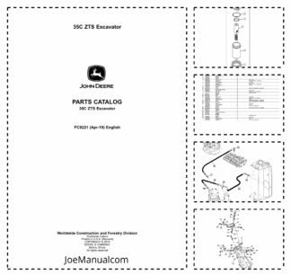 John Deere 35C ZTS Excavator Parts Catalog PC9221