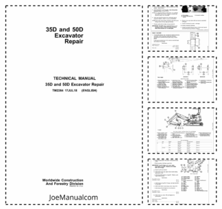 John Deere 35D 50D Excavator Repair Manual TM2264