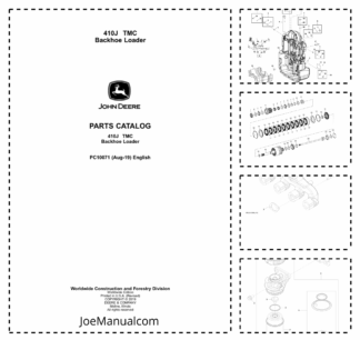 John Deere 410J TMC Backhoe Loader Parts Catalog PC10071