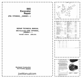 John Deere 50G Compact Excavator Repair Manual TM12888