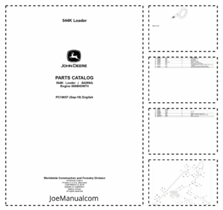 John Deere 544K Wheel Loader Parts Catalog PC10057