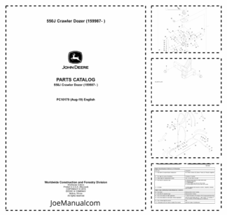 John Deere 550J Crawler Dozer Parts Catalog PC10179