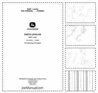 John Deere 644K Wheel Loader Parts Catalog PC11254