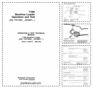 John Deere 710K Backhoe Loader Operation and Test Manual TM12511