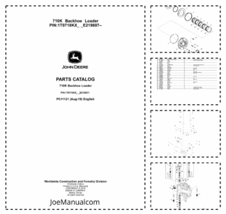 John Deere 710K Backhoe Loader Parts Catalog PC11121