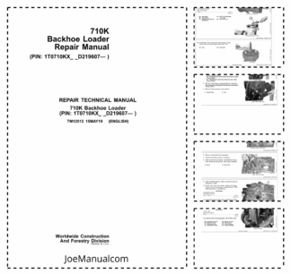 John Deere 710K Backhoe Loader Repair Manual TM12512
