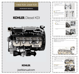 Kohler 903 TCR 2504 Workshop Manual 9806/6050