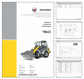 Kramer 750 Wheel Loader Parts Catalog 346-03