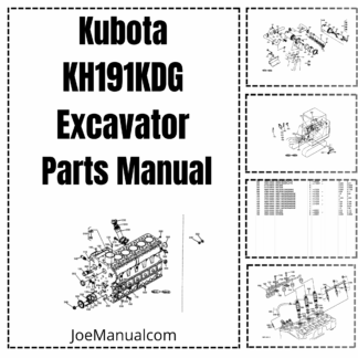 Kubota KH191KDG Excavator Parts Catalog