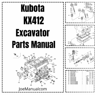 Kubota KX412  Excavator Parts Catalog