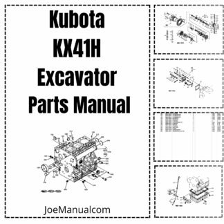 Kubota KX41H Excavator Parts Catalog