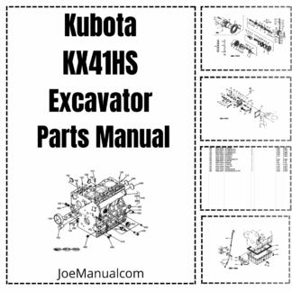 Kubota KX41HS Excavator Parts Catalog