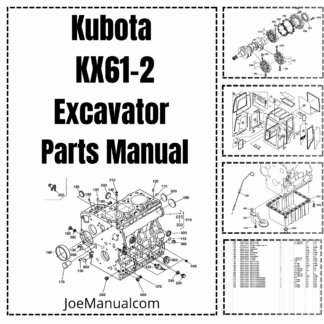 Kubota KX61-2 Excavator Parts Catalog