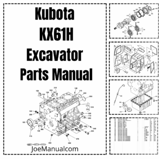Kubota KX61H Excavator Parts Catalog