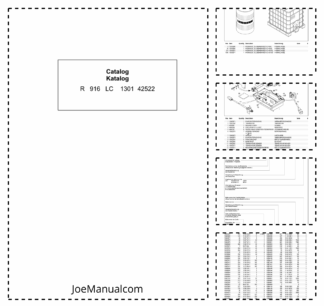Liebherr R916 LC Excavator Parts Catalog