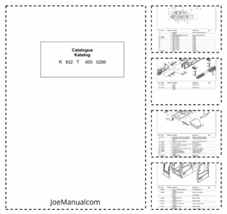 Liebherr R932 T Excavator Parts Catalog