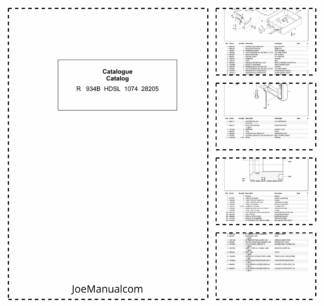 Liebherr R934B HDSL Excavator Parts Catalog