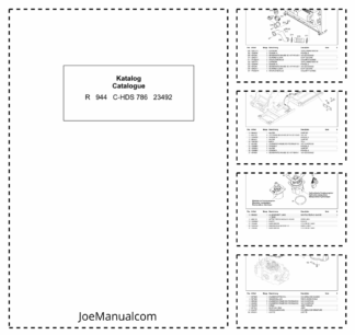Liebherr R944C-HDS Litronic Excavator Parts Catalog