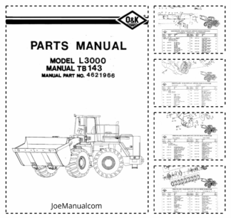 O&K L3000 Loader Parts Manual Catalog