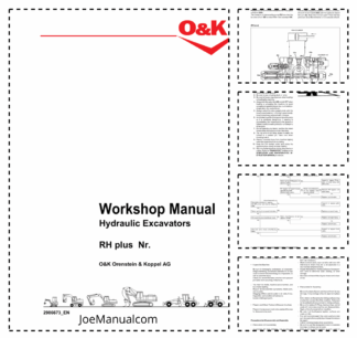 O&K RH plus 5.6 Excavators Workshop Manual