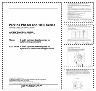 Perkins Phaser 1000 Series Workshop Manual