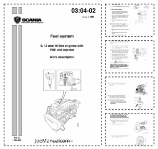 Scania Industrial Marine Engines Fuel System Workshop Manual 9806/5250