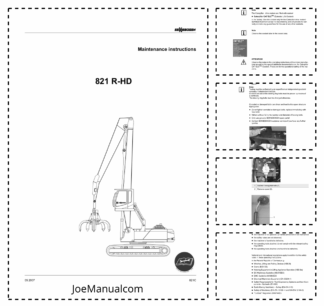Sennebogen 821  Material Handler Operation and Maintenance Manual