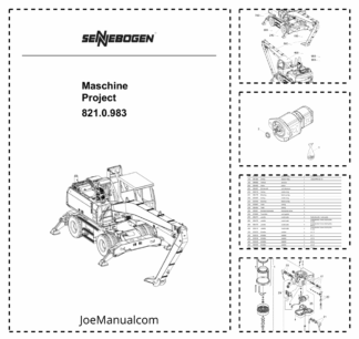 Sennebogen 821  Material Handler Parts Catalog