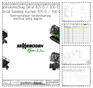Sennebogen 825D 830D Material Handler Electric Wiring Diagram