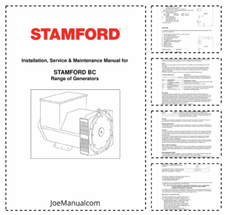 Stamford BC Generators Installation Service Maintenance Manual 9806/4650
